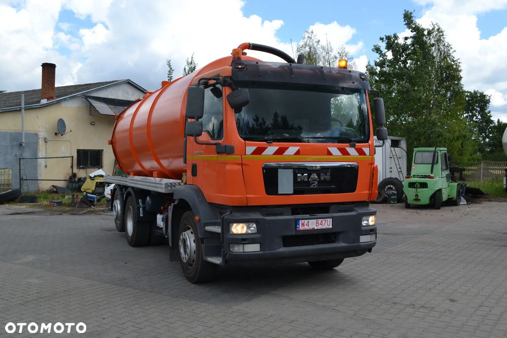 MAN TGM 2013 r 279000 km SPECJALNY SZAMBIARKA NOWA BECZKA 20 m³ TRZECIA OŚ SKRĘTNA KLIMATYZACJA - 3
