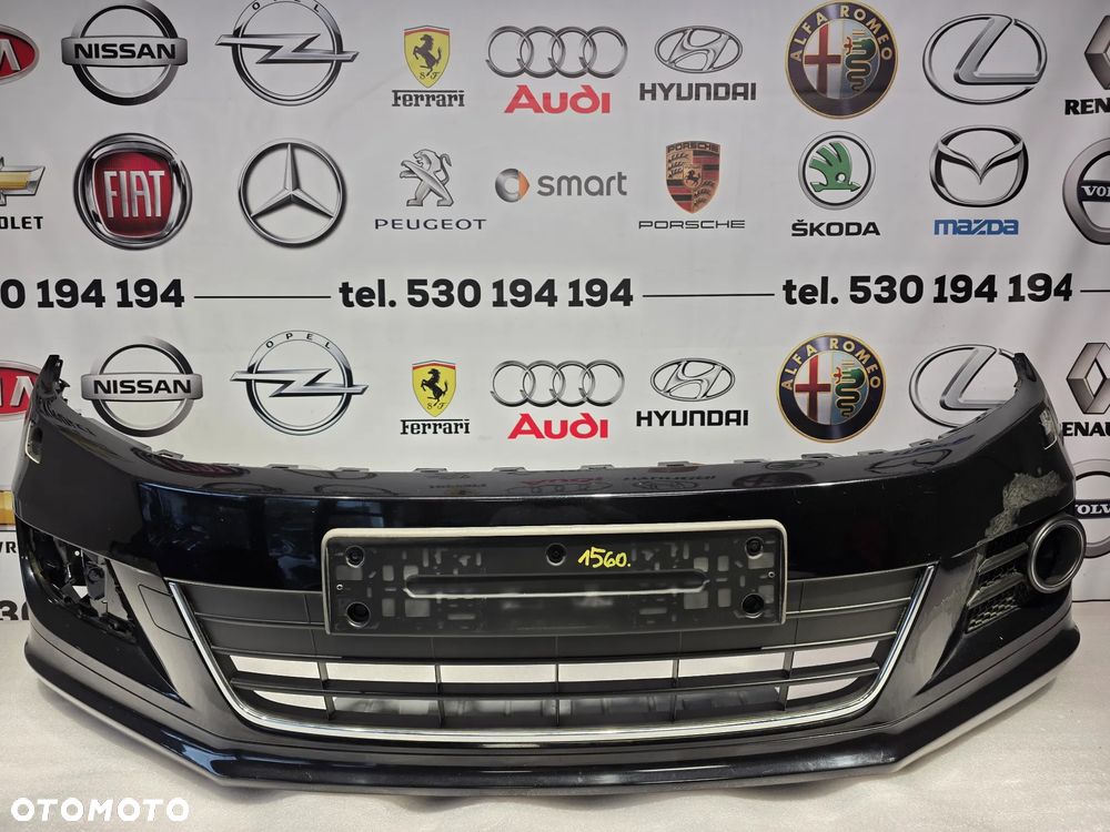 VW TIGUAN 5N0 I LIFT R-LINE 10- ZDERZAK PRZEDNI PRZÓD + KRATKA ŚRODKOWA + LEWA KRATKA BOCZNA + SPOJER + PODKŁADKA POD TABLICE , NR 5N0807221AP , 5N0805903T , NR AUKCJI NZ1560 - 1