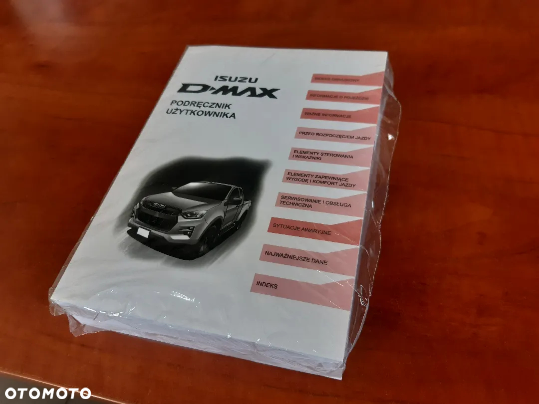 INSTRUKCJA OBSŁUGI Podręcznik użytkownika ISUZU D-max od 01.2020r - 2