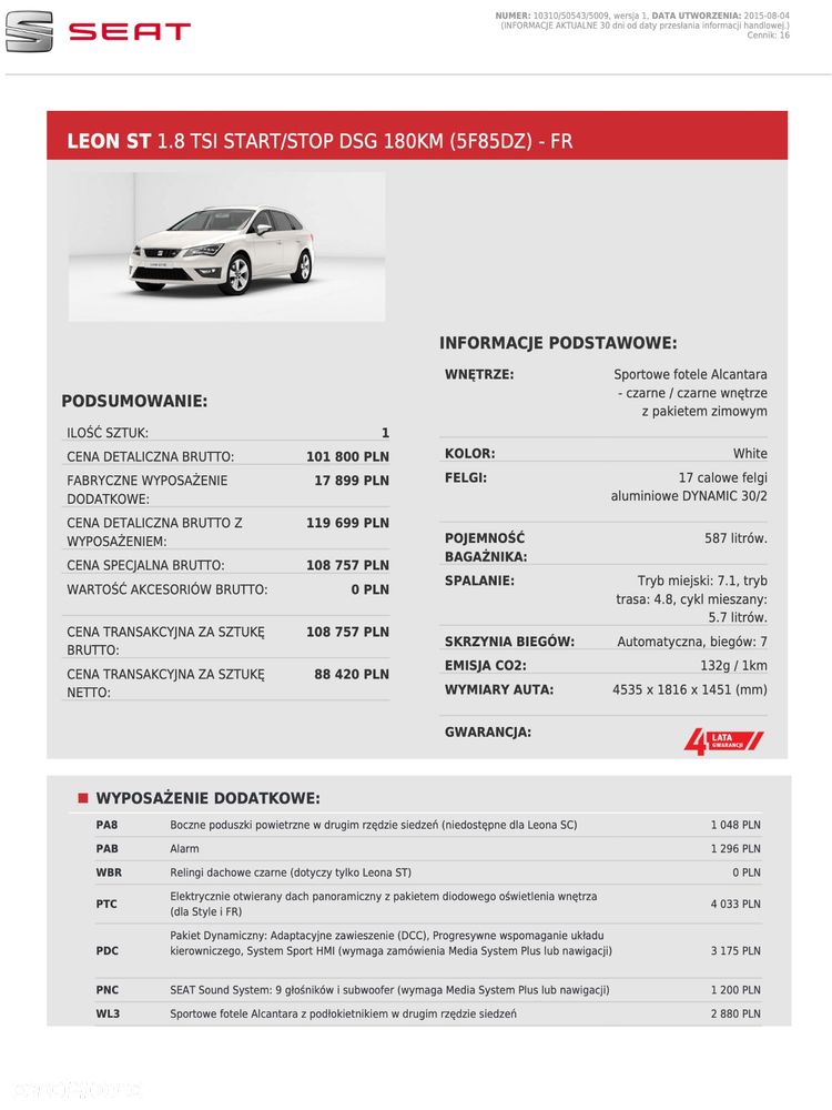 Seat Leon 1.8 TSI FR S&S DSG - 34