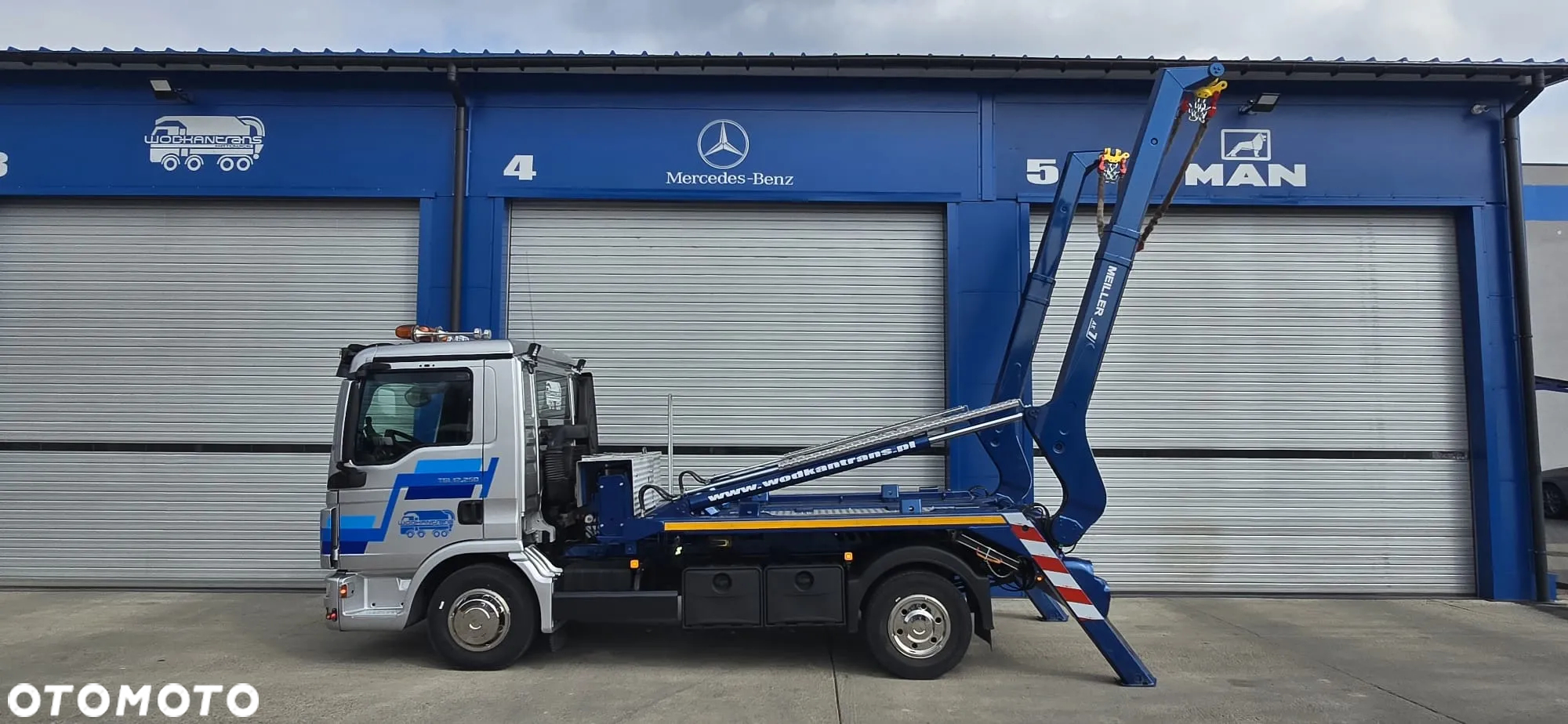 MAN TGL 12.250 bramowiec MEILLER AK 7 NT import Niemcy specjalny - 7