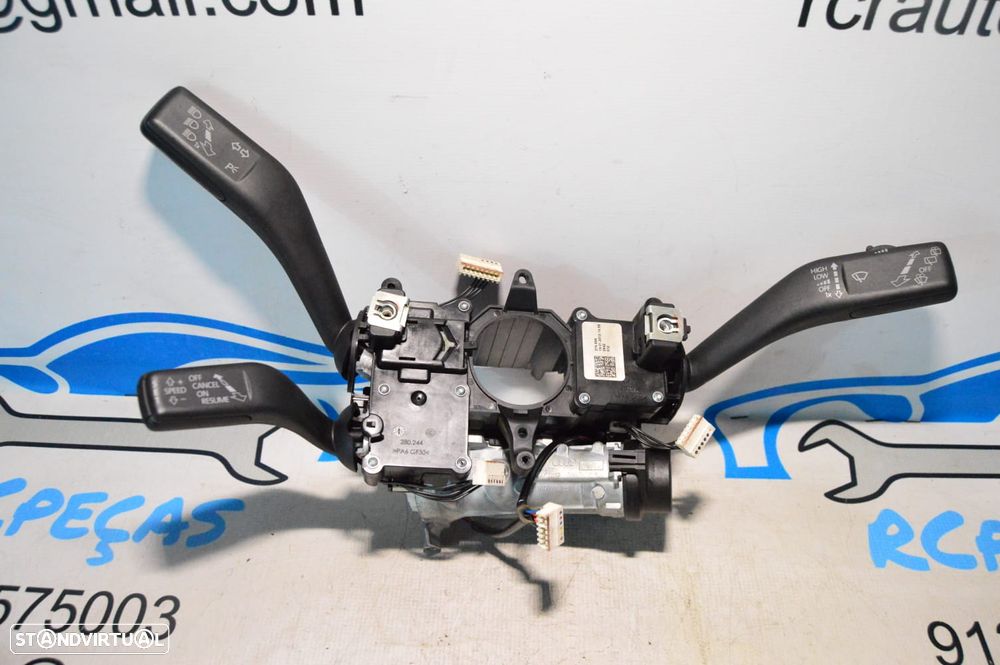 FECHO FECHADURA COLUNA DIREÇÃO DIRECÇÃO COMANDOS MULTIFUNÇÕES COMUTADOR COMUTADORES MANETE MANETES VW VOLKSWAGEN 1K0905851B 1K0905851 5K0905865 5K0953502R 5K0953502 5K0953501BA 5K0953501 VW VOLKSWAGEN SHARAN II 2 MK2 7N1 7N2 - 3