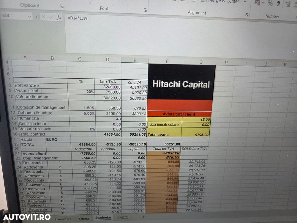 Hitachi 5,1tone, 2023/12, 2.229h, ZX48U-6, Adanc sapare 4m, CUPLA RAPIDA HIDRAULICA+3 CUPE, LAMA NIVELARE, Aer conditionat, inst picon pe brate, latime 2m, incarcarca 8x4, Antifurt, posibil leasing 4 ani, PROMOTIE 37900 EUR+Tva - 22