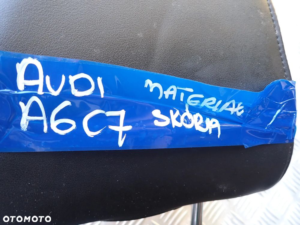 AUDI A6 C7  FOTEL PRZEDNI PRAWY / LEWY ORAZ KANAPA TYLNIA MATERIAŁ - SKÓRA KOMPLET - 14