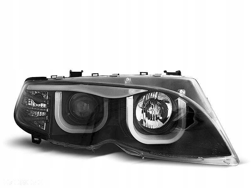 Lampy Przód Bmw E46 01-05 Angel Eyes Black - 1