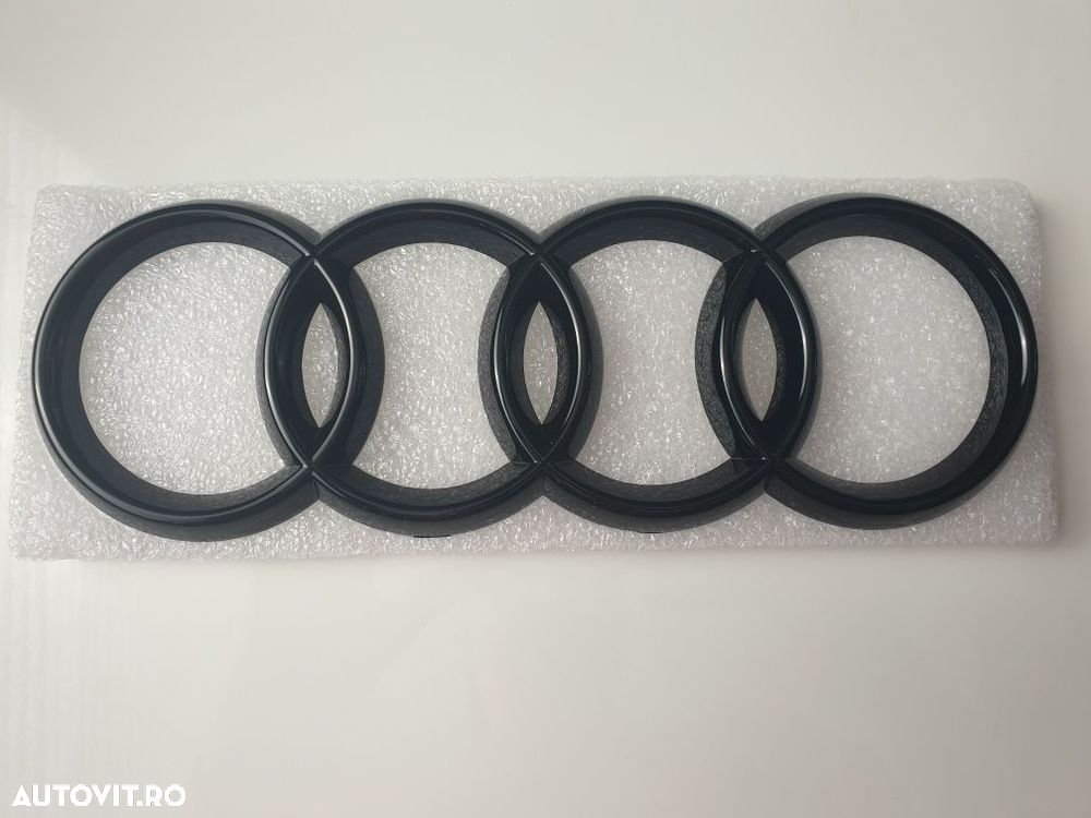 Emblema-Sigla-Logo-Cercuri-Negre-Audi-A4-A5-A6-A7-A8-Q3-Q5-Q7-Quattro - 3