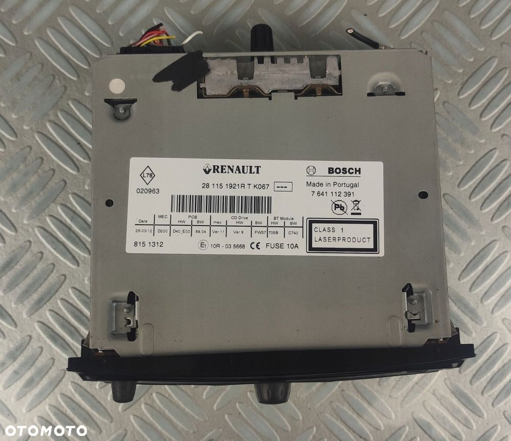 281151921R radio pilot nawigacja wyświetlacz ekran RENAULT CLIO III 3 LIFT - 10