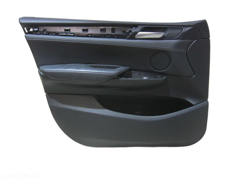 BMW X3 F25 BOCZEK CZARNY  DRZWI SKÓRA NEVADA LEWY PRZÓD 51417394527 7279855 - 1