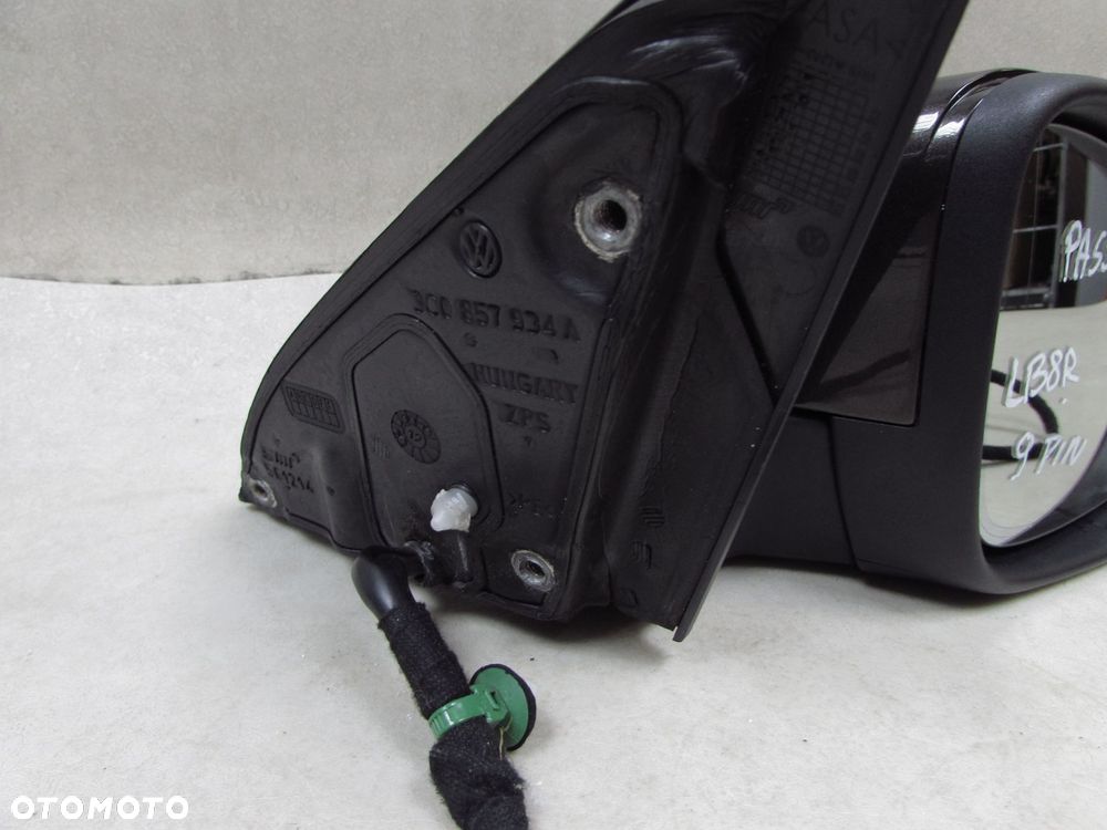 VW PASSAT B7 10-15 LUSTERKO ZEWNETRZNE PRAWE 8 PIN LB8R EU - 7