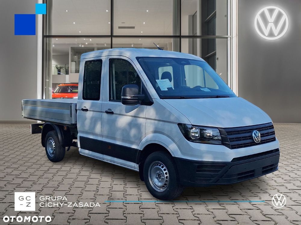 Volkswagen Crafter 35 Skrzyniowy z podwójną kabiną silnik: 2,0 l EU6 SCR 140 KM / skrzynia biegów: Przedni napęd manualna 6-biegowa rozstaw osi: 3640 mm - 7