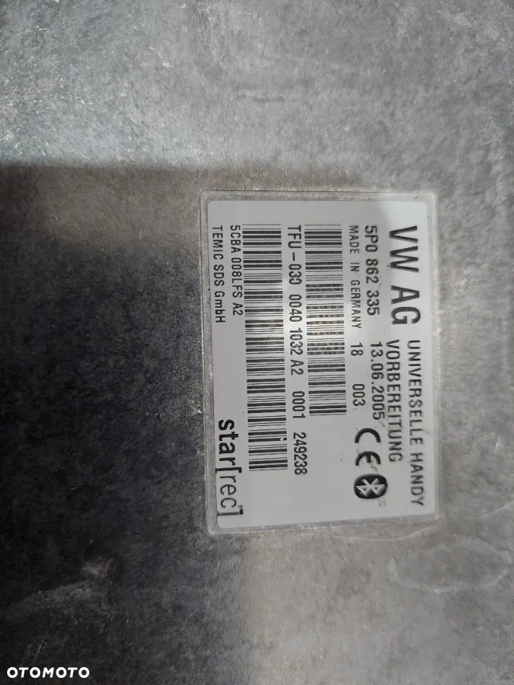 MODUŁ BLUETOOTH SEAT NR 5P0862335 - 2
