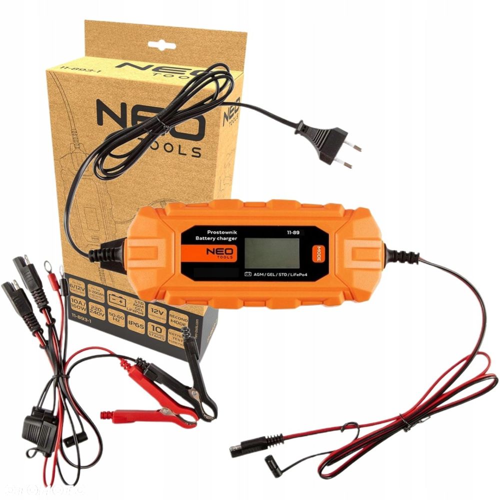 NEO PROSTOWNIK AUTOMATYCZNY ŁADOWARKA 12V 10A/160W - 10