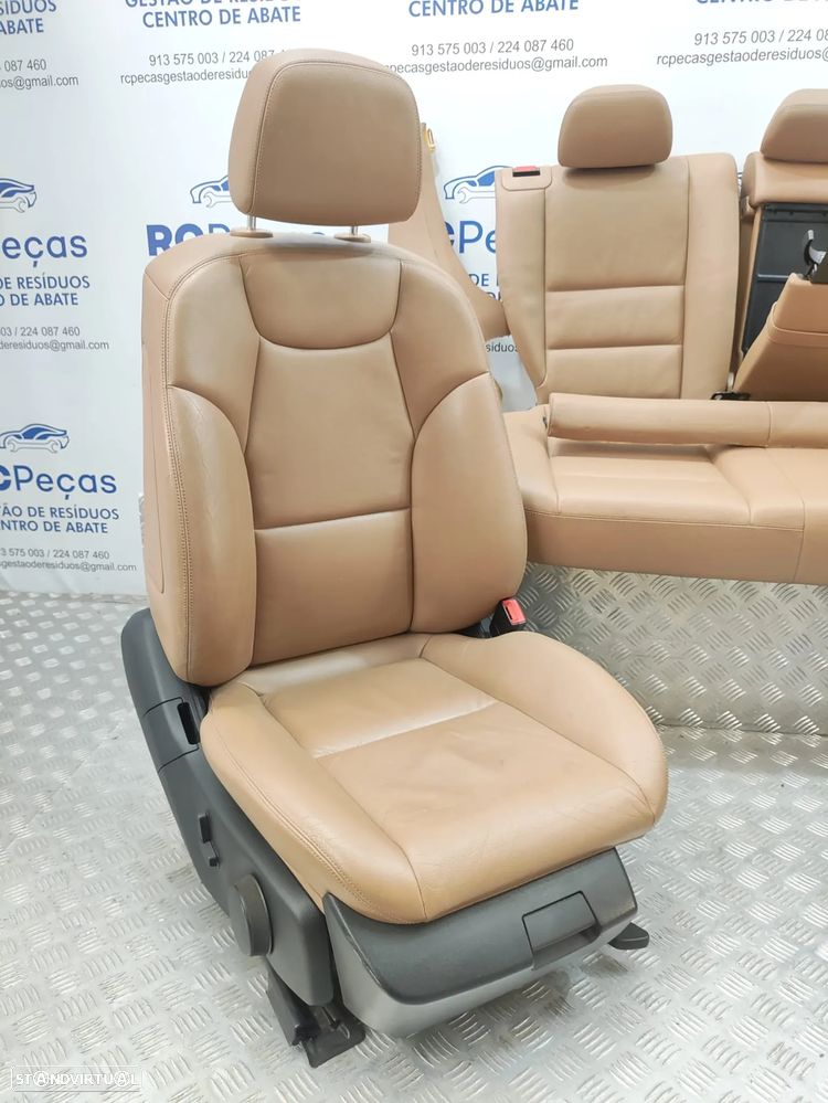 Conjunto Bancos Pele Beje Mercedes Benz Class C W204 Carrinha 2008 a 2014 - 12