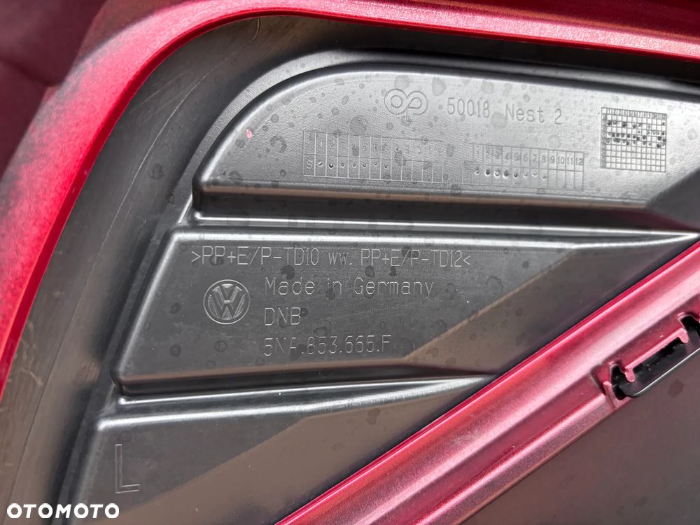 Vw Tiguan II Lift Zderzak Przedni Bordowy Chrom Kratka Zderzaka Dół Zderzaka Kompletny 5NA853665F 5NA807221C 5NA805903H 5NA805901 Pod Czujniki Parkowania - 14