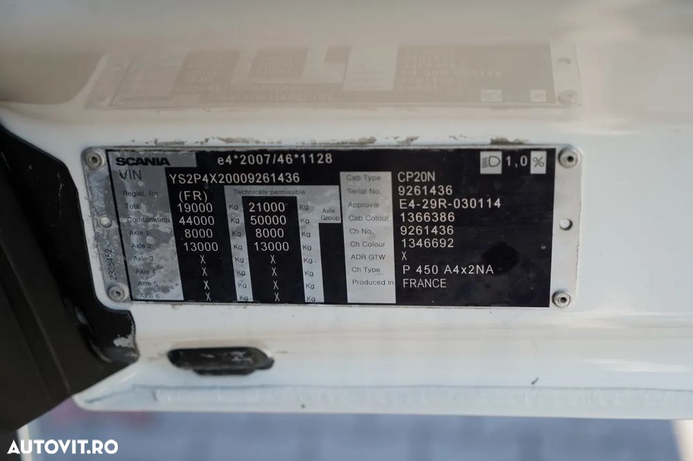Scania P 450 / RETARDER / SISTEM HIDRAULIC / CABINĂ JOSĂ - 33