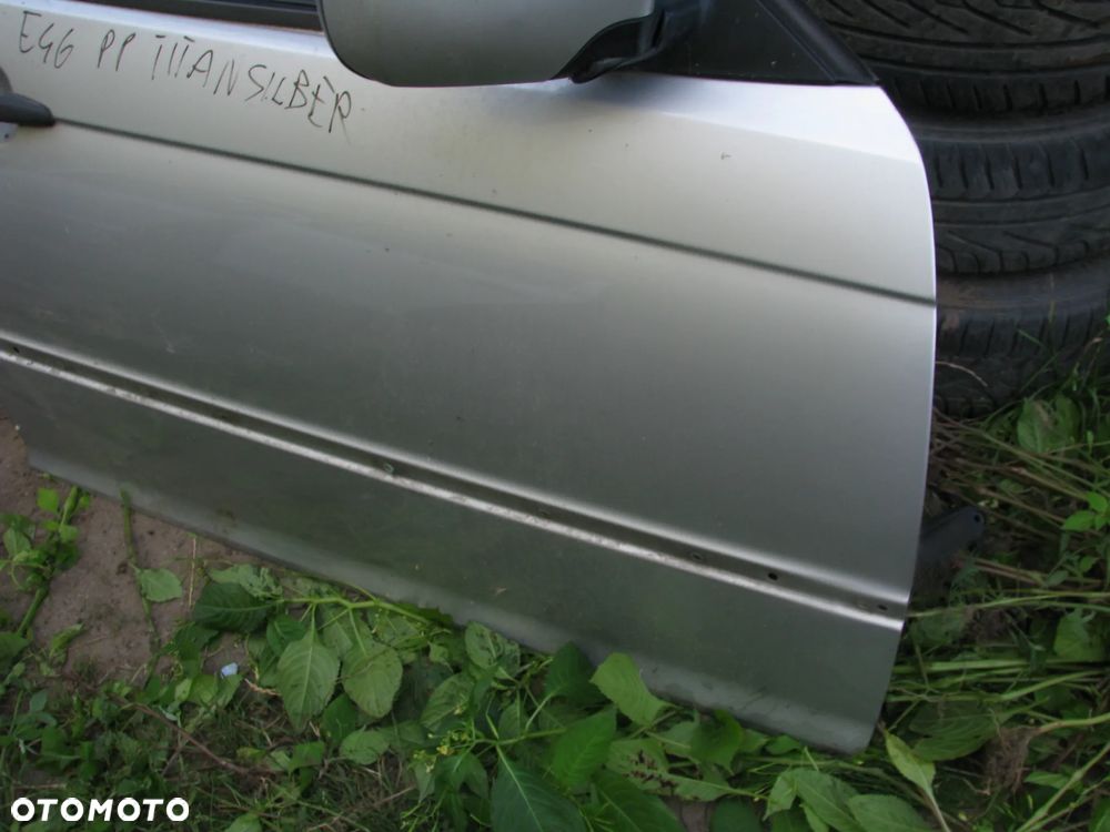 BMW E46 DRZWI PRAWY PRZÓD TITANSILBER - 2