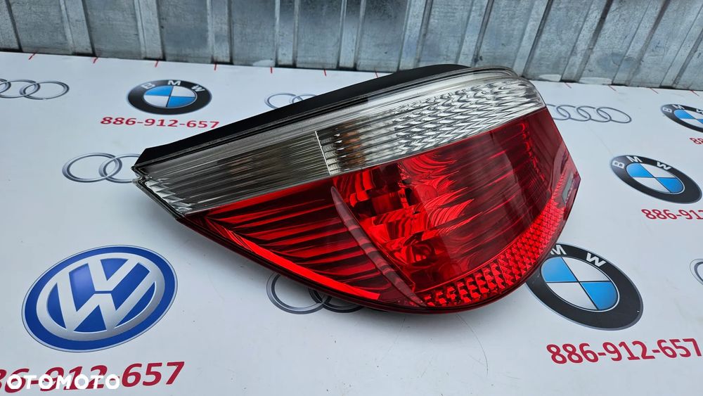 BMW 5 E60 SEDAN 2003-2007 Kompletna lampa tył lewy Lampa tylna lewa kierunkowskaz biały 7165737 EUROPA - 4