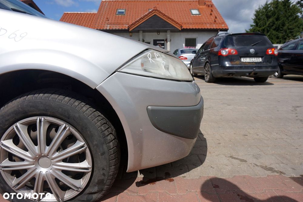 MASKA ZDERZAK BŁOTNIKI LAMPY MEGANE II PH2 LIFT TED69  RENAULT 2006-2008 SREBRNY PRZÓD KOMPLETNY - 19