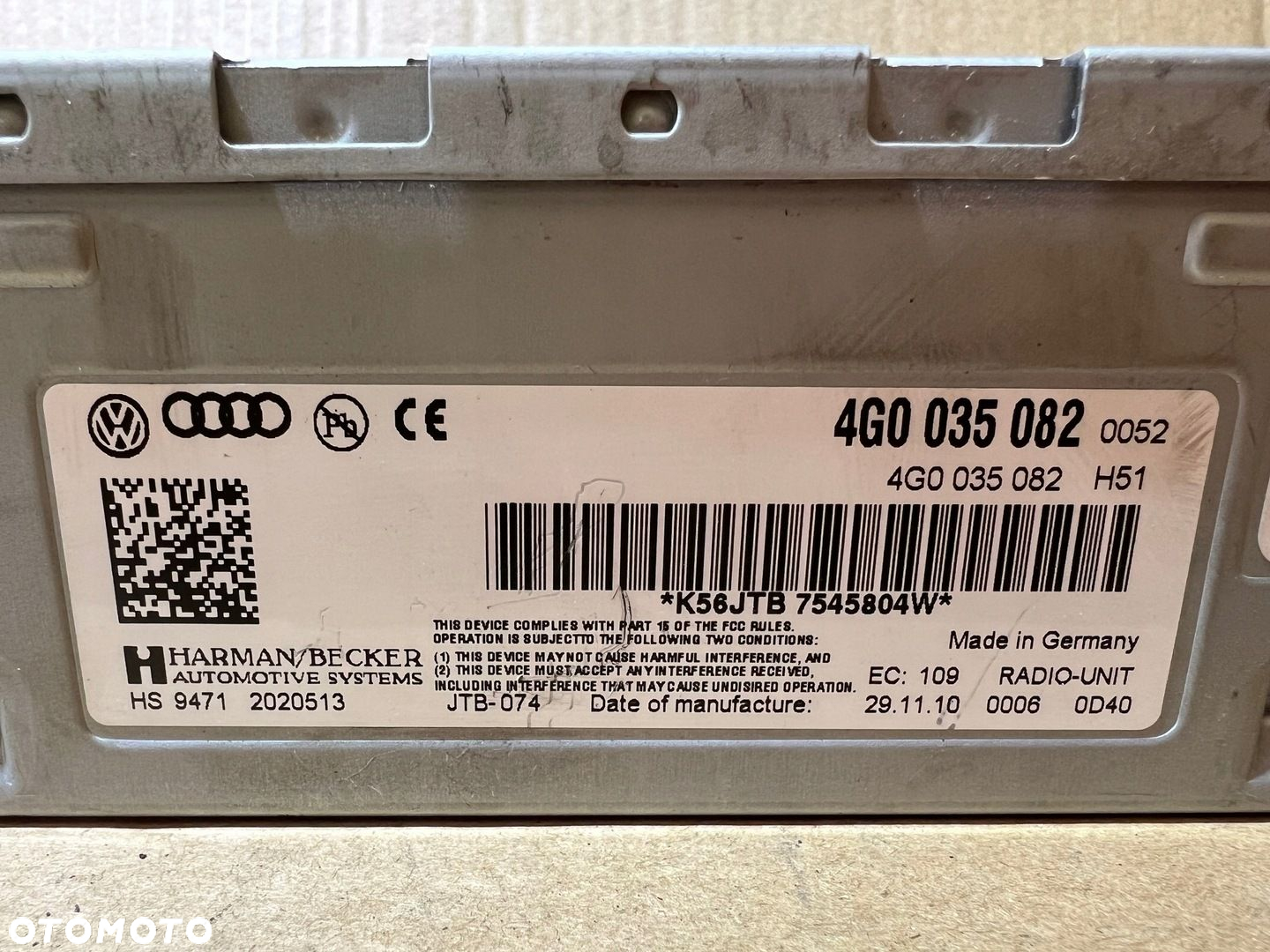 AUDI A6 A7 C7 Q7 Q5 8R STEROWNIK TUNER MODUŁ WZMACNIACZ RADIA 4G0035082 - 7