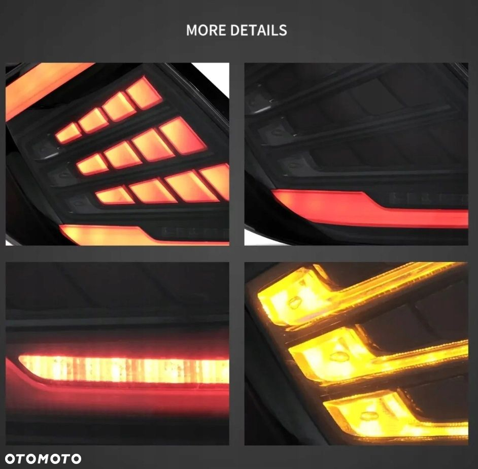 Lampy tyl ne kpl Vland Led Neon Diody Tuning Black Honda Civic X 10 16- HB - 11