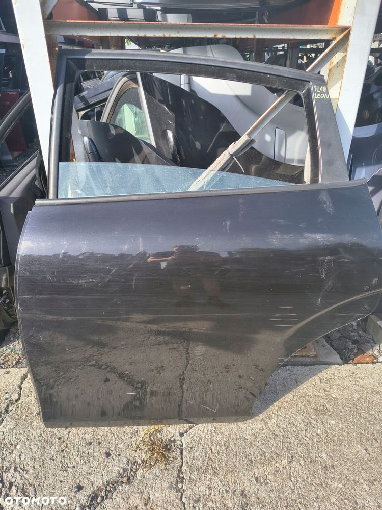 SEAT LEON II 05R- DRZWI LEWE TYLNE LEWY TYŁ LC9Z - 1