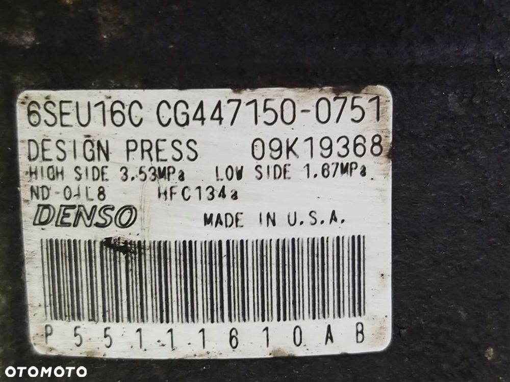 SPRĘŻARKA KLIMATYZACJI DODGE CALIBER 1,8 B 150 KM 07-12 R P55111610AB - 4