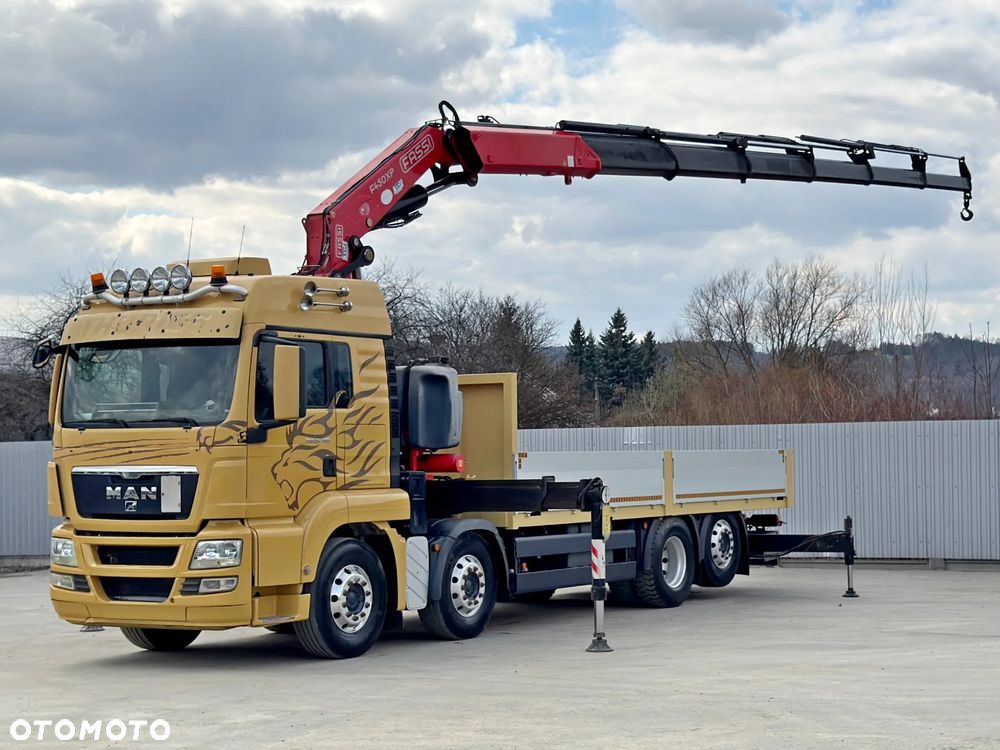 MAN TGS 35.480 * SKRZYNIA 6,50 m + FASSI F450 BXP.26 + PILOT *8x2* STAN BDB - 2