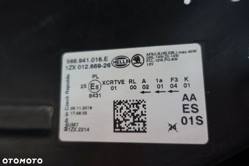 LAMPA LEWY PRAWY PRZÓD KODIAQ FULL LED - 8