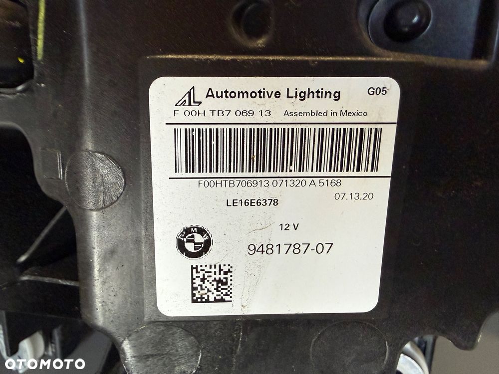 LAMPA LEWA BMW G05 X5 G06 X6 WERSJA KANADYJSKA KOMPLET - 4