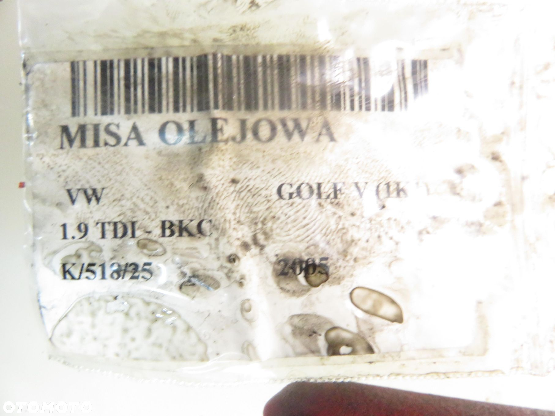 MISKA OLEJOWA VW GOLF V (1K1) 1.9 TDI PD 105 - BKC 038103603AG - 2