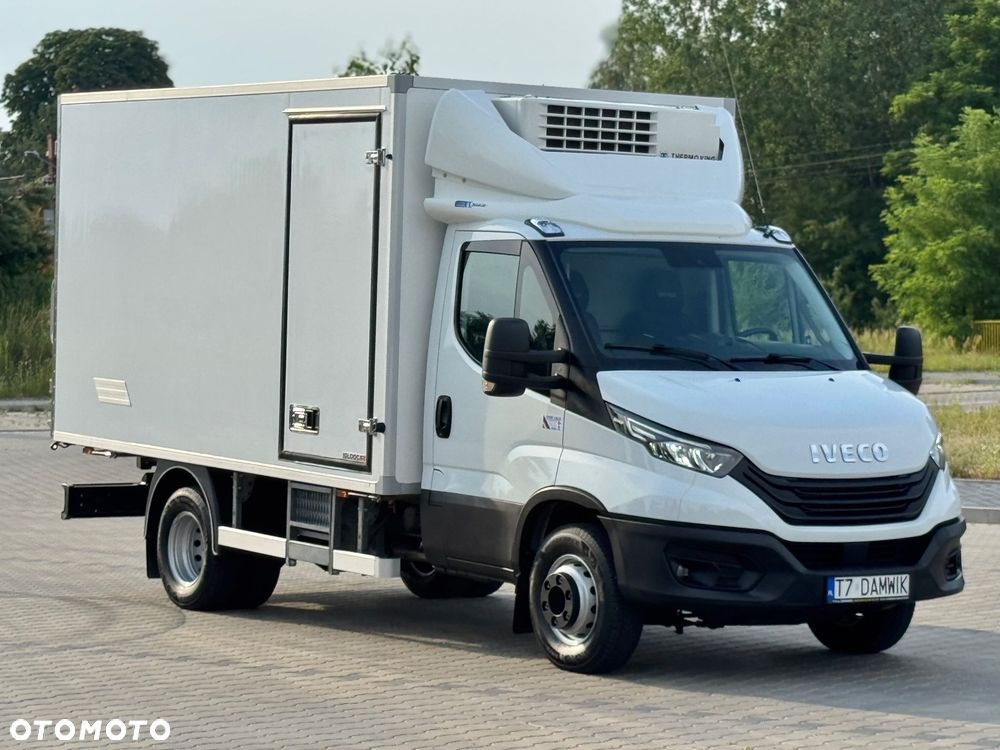 Iveco Daily‼️72C18‼️2021r 3.0 HI-MATIC Chłodnia/Mroźnia zakres -32C THERMO KING V-500 MAX Źródło Zasilania 400V Grube Ściany/Podłoga Przegroda komorowa‼️ Full LED na bliźniaku Salon Polska DMC7200kg - 3