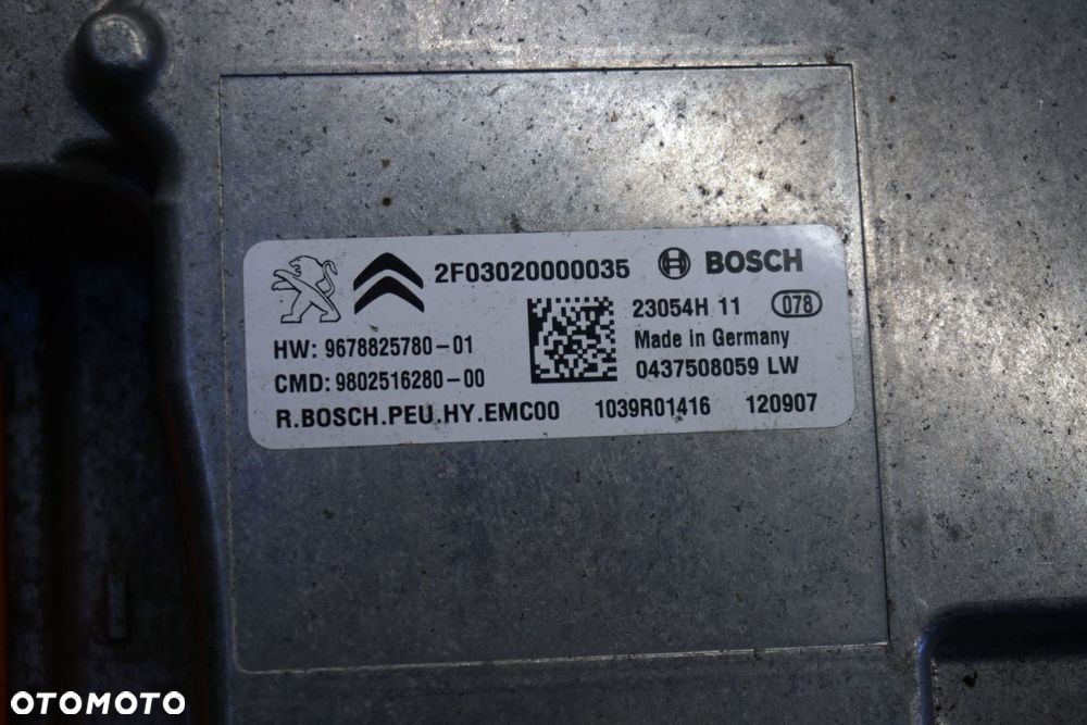 INWERTER FALOWNIK DS5  2.0 HDI HYBRID 9678825780 CITROEN 2011-2015 - 6