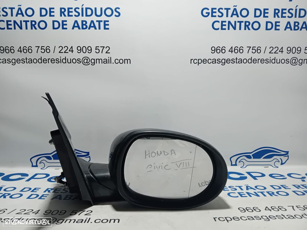 .Conjunto Espelho Retrovisor Direito Esquerdo Honda Civic 8 VIII Original - 9