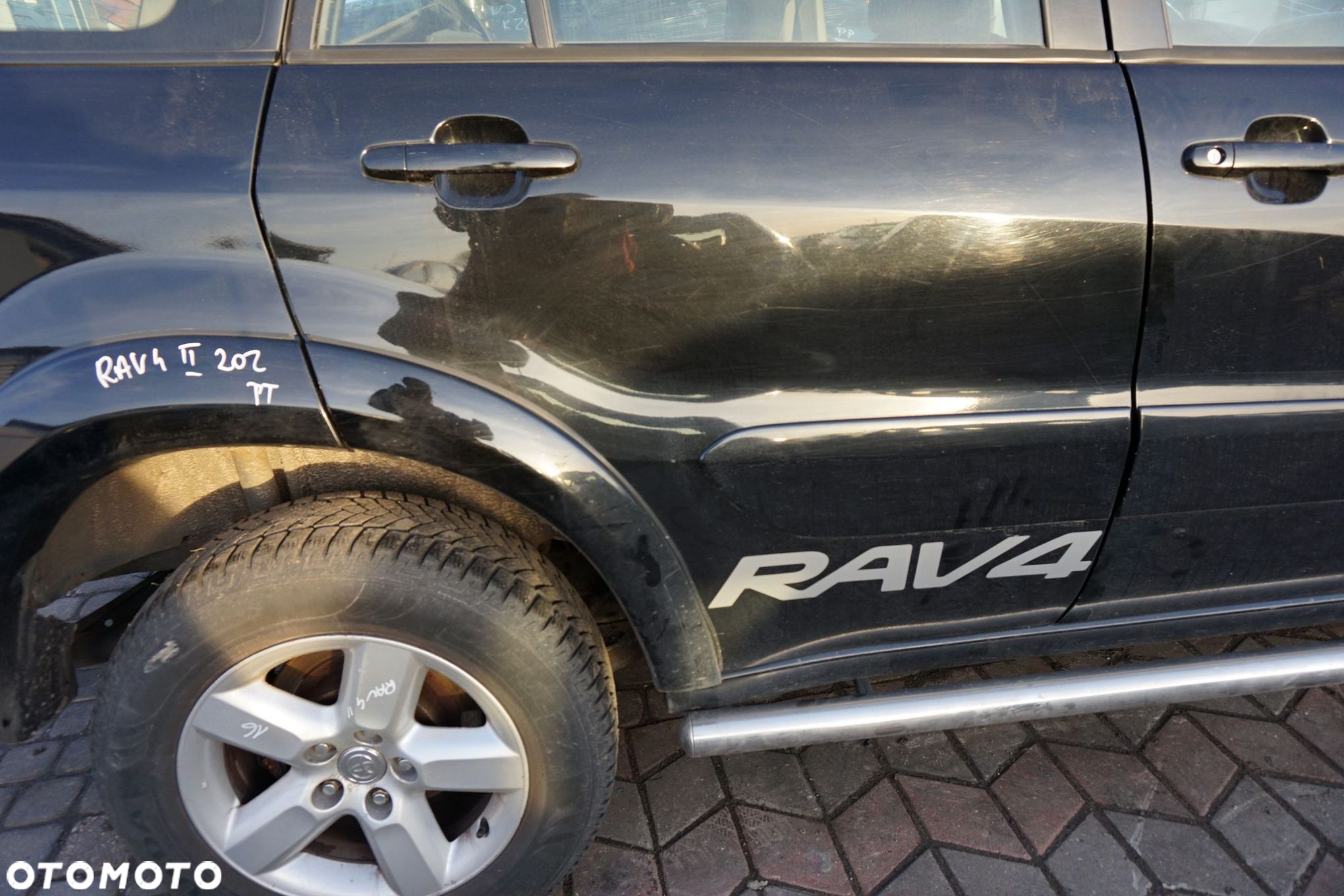 DRZWI TYLNE PRAWE RAV4 II LIFT 5D 202  CZARNY TOYOTA 2003-2005 - 3