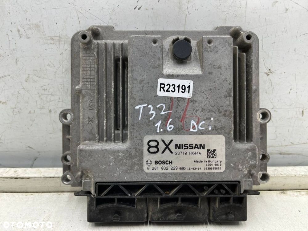 Komputer silnika Nissan X-Trail T32 Qashqai Kadjar 1.6 dCi sterownik ECU 23710hx44a 0281032229 - 1