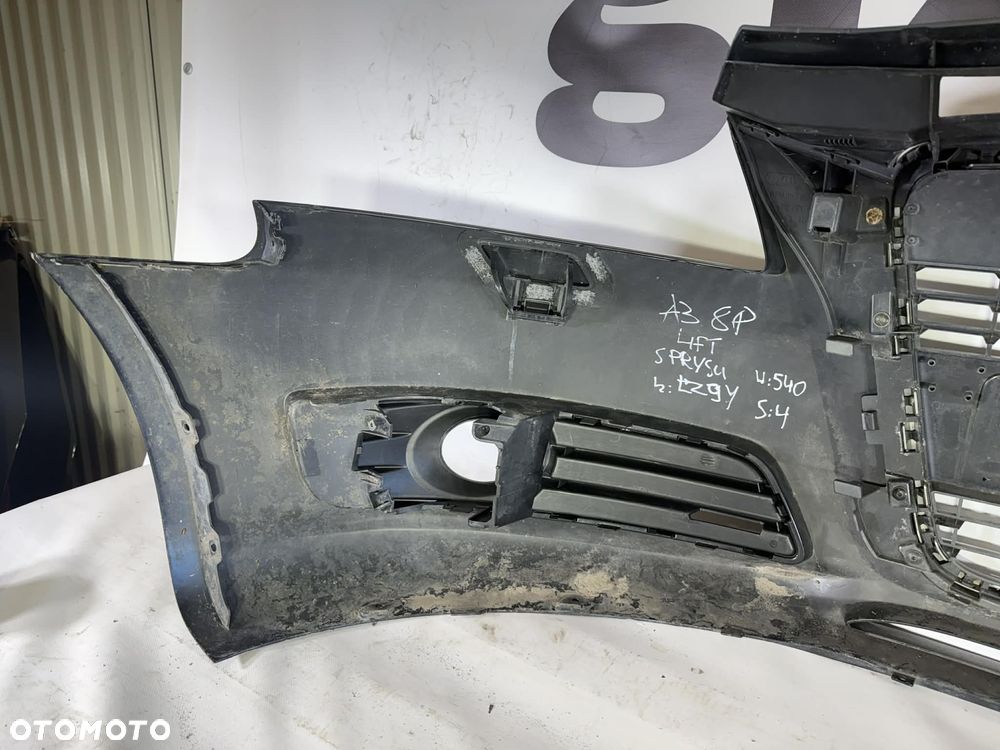 Audi A3 8P Lift Zderzak Przód Przedni Sprysk. LZ9Y 08-12 8P0807437H - 12