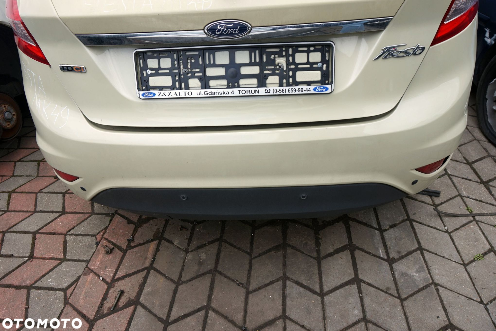ZDERZAK TYLNY PDC FIESTA VI MK6 VII MK7 5D HB 49  SPA FORD 2008-2017 - 4