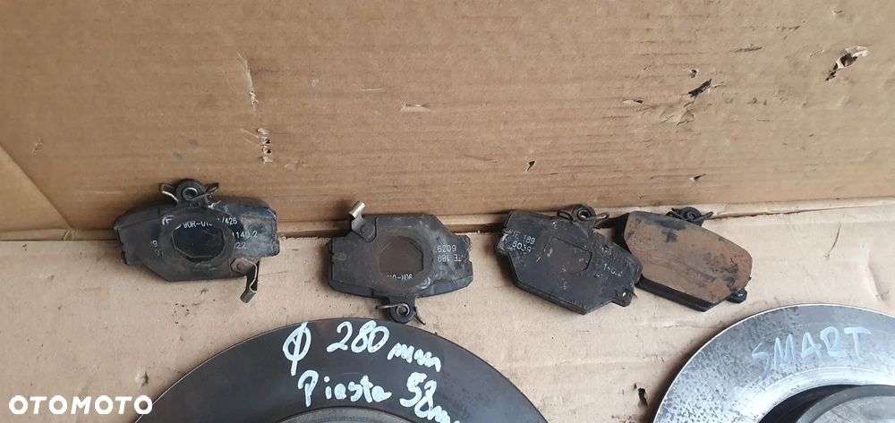 Tarcze hamulcowe przód przednie klocki 280mm Smart Fortwo II 1.0 - 4