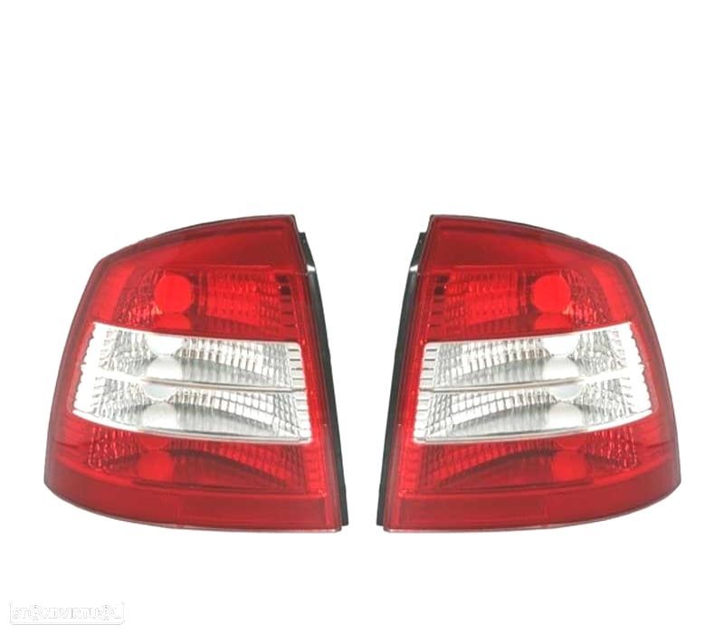 FAROLINS TRASEIROS PARA OPEL ASTRA G 3P 5P 97-04 VERMELHO - 1