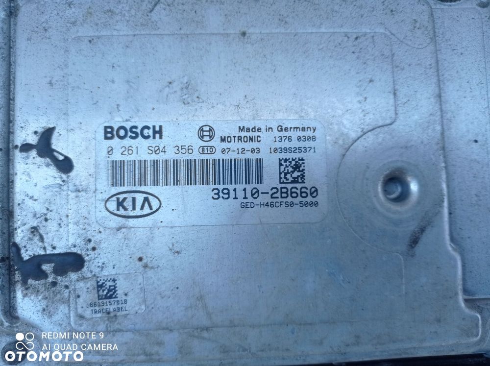 komputer silnika kia ceed i 1.6b 39110-2b660 - 2