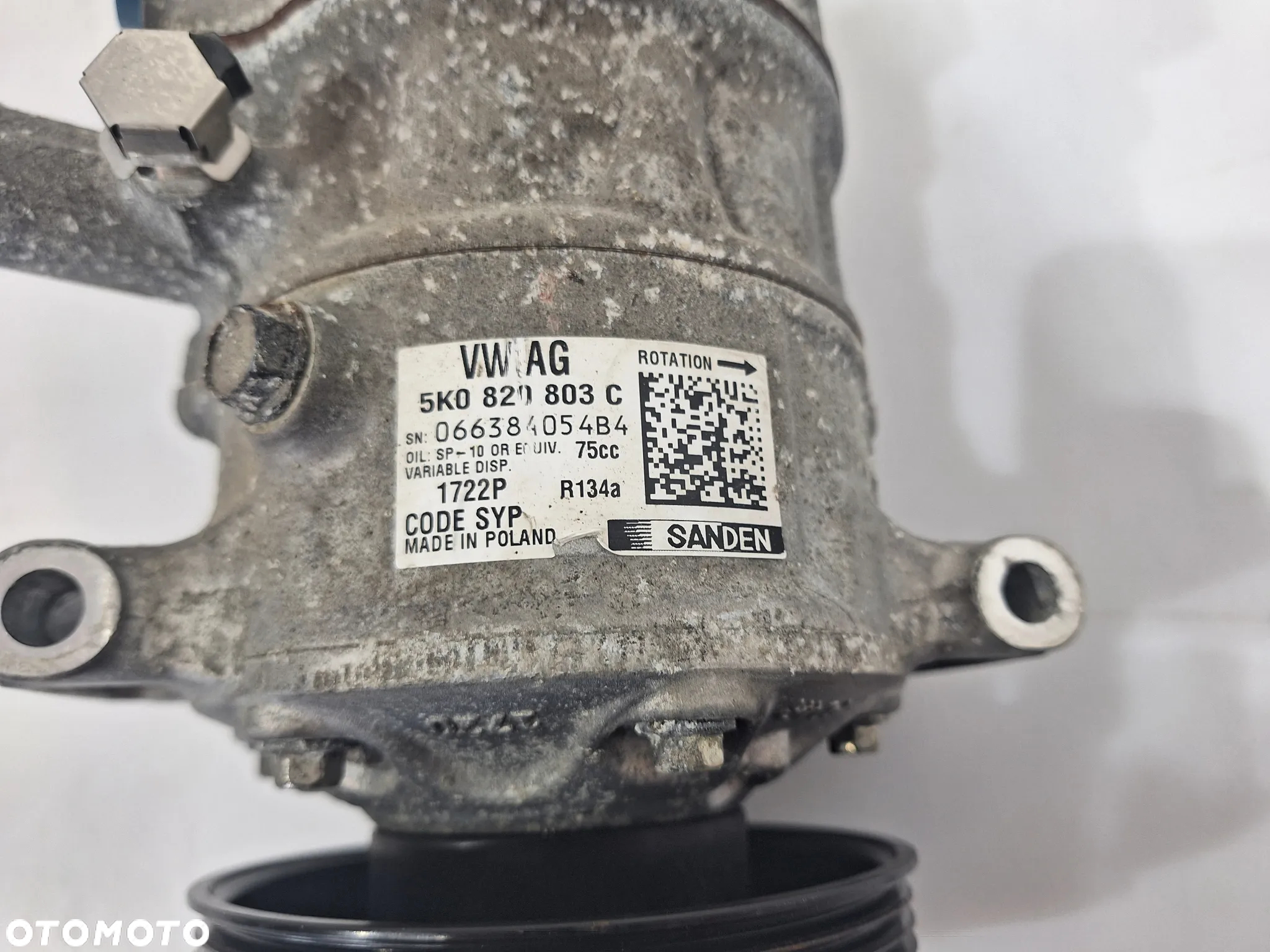 VW GOLF SKODA SEAT AUDI A3 8P SPRĘŻARKA KLIMATYZACJI 5K0820803C - 4