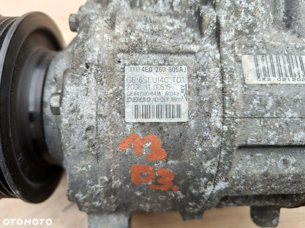 AUDI A8 D3 3.0 TDI SPRĘŻARKA KOMPRESOR KLIMATYZACJI 4E0260805AJ - 2