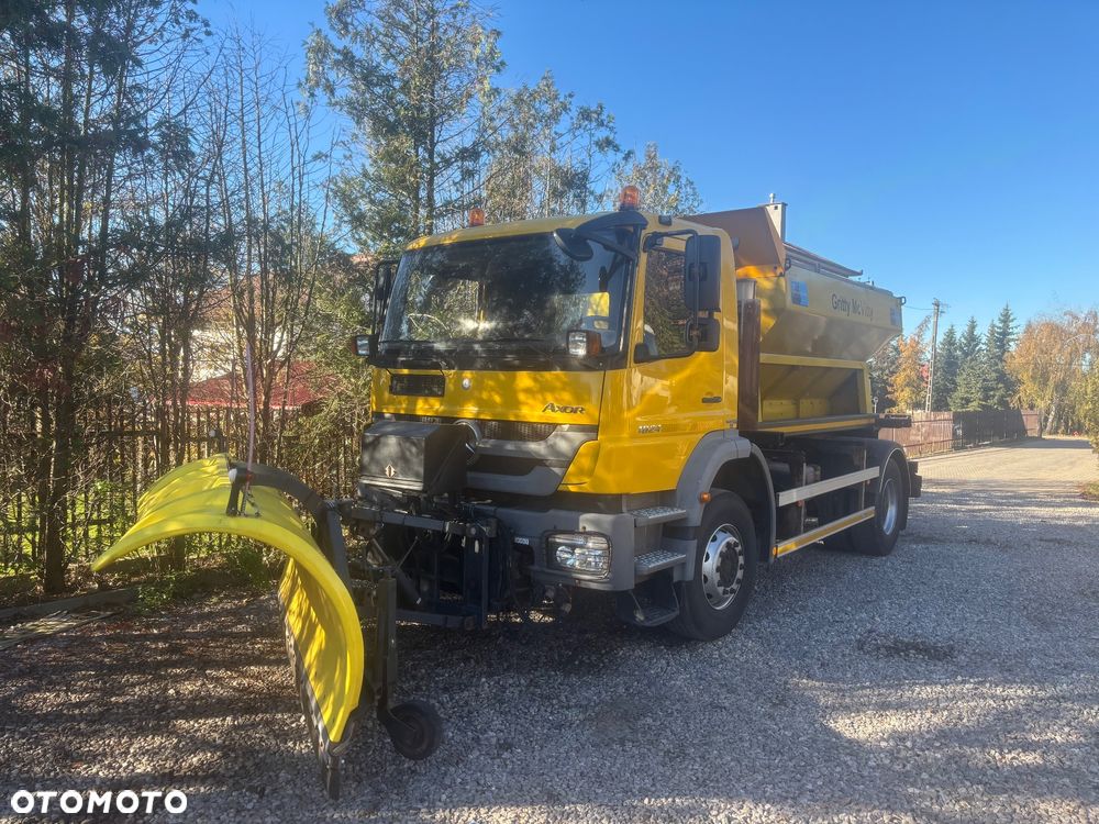 Mercedes-Benz AXOR 1824 4x2 piaskarka solarka schmidt pług - 7