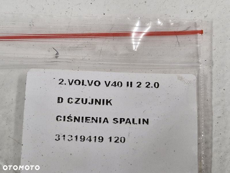 VOLVO V40 II 2 2.0 D CZUJNIK CIŚNIENIA SPALIN 31319419 - 8