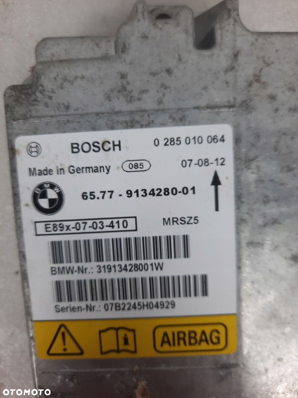SENSOR MODUŁ AIRBAG BMW E87 E81 E88 - 2