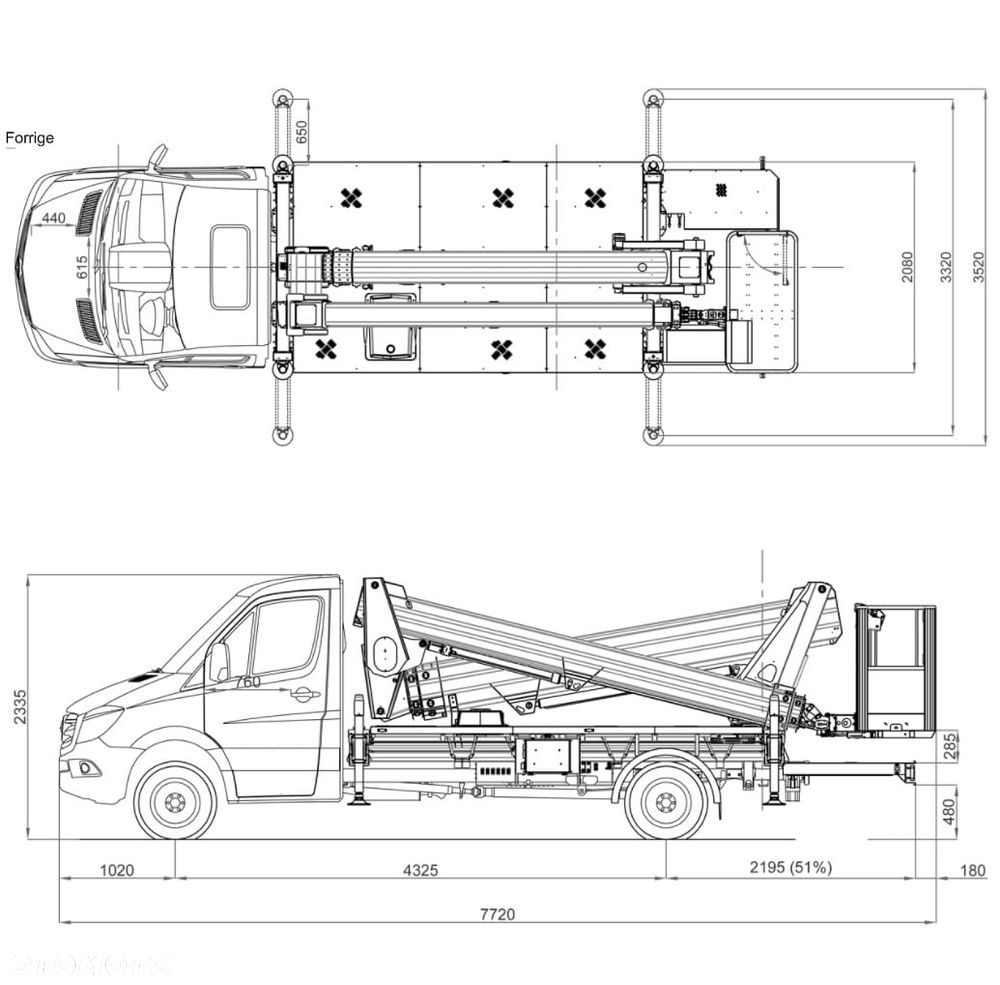 Mercedes-Benz Podnośnik Koszowy Zwyżka Pilot !  Versalift VTX240 24 Metry 12 w Bok Jak Wumag Multitel Gsr - 16