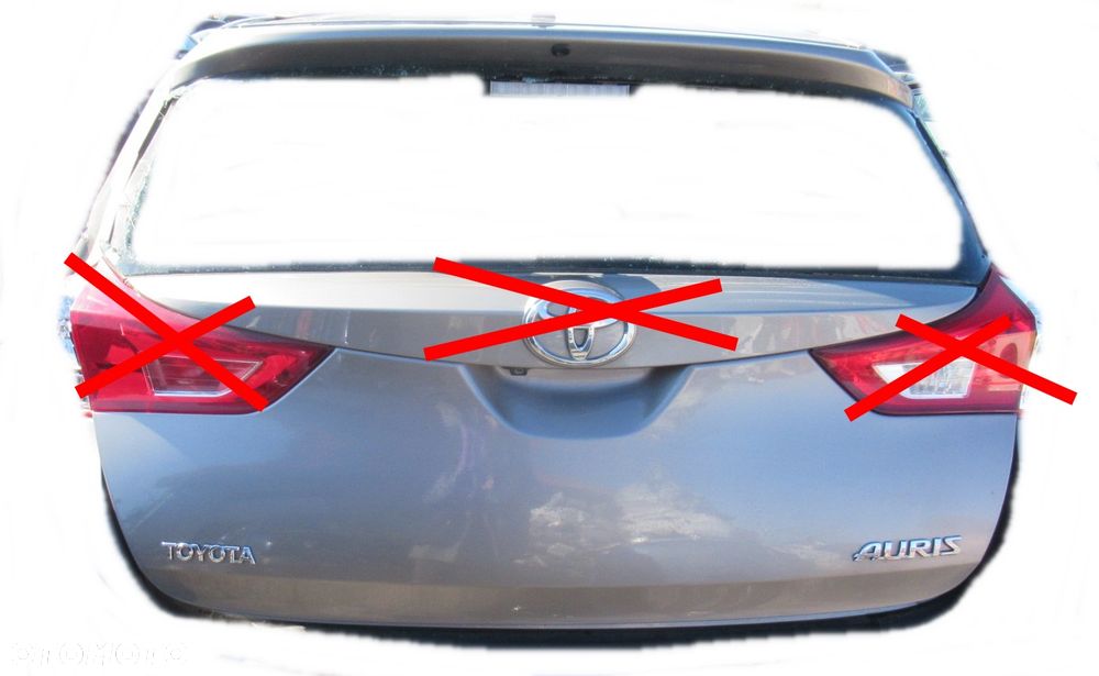 TOYOTA AURIS II 2013 HB KLAPA BAGAŻNIKA TYŁ - 1