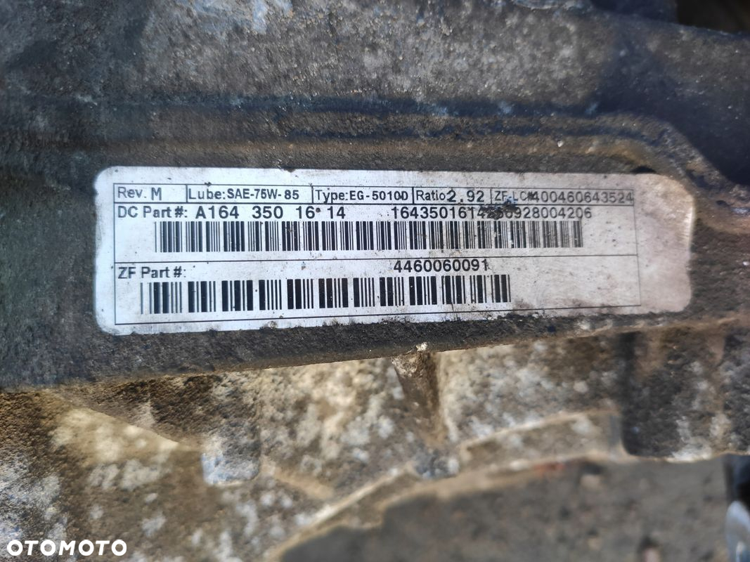 MERCEDES W164 W251 MOST TYŁ DYFER DYFERENCJAŁ TYLNY 2.92 ZDROWY ORYG BDB - 7