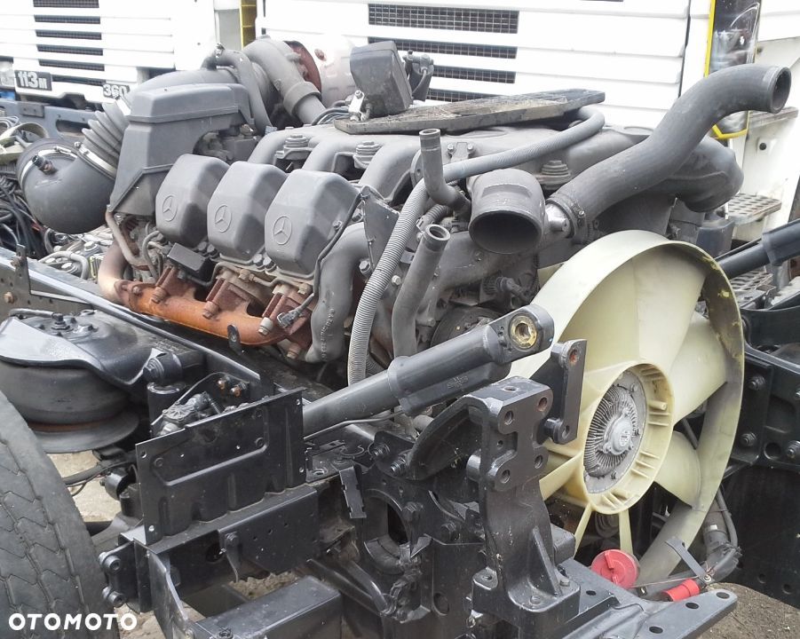 SILNIK MERCEDES ACTROS E5  OM501LA  V6 CZĘŚCI BLOK WAŁ KORBOWY TŁOKI OBUDOWA SPRZĘGŁA ROZRZĄDU - 1