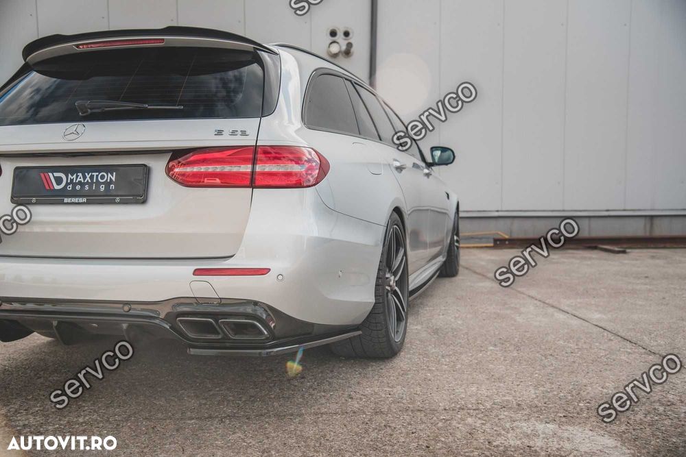 Prelungire splitter bara spate Mercedes E Class S123 E63 Amg Estate 2017- v5 - Maxton Design - 5